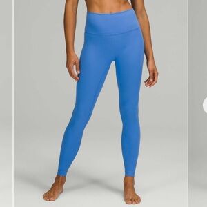 Lululemon Wunder Under Leggings 28” in Blue Nile size 4